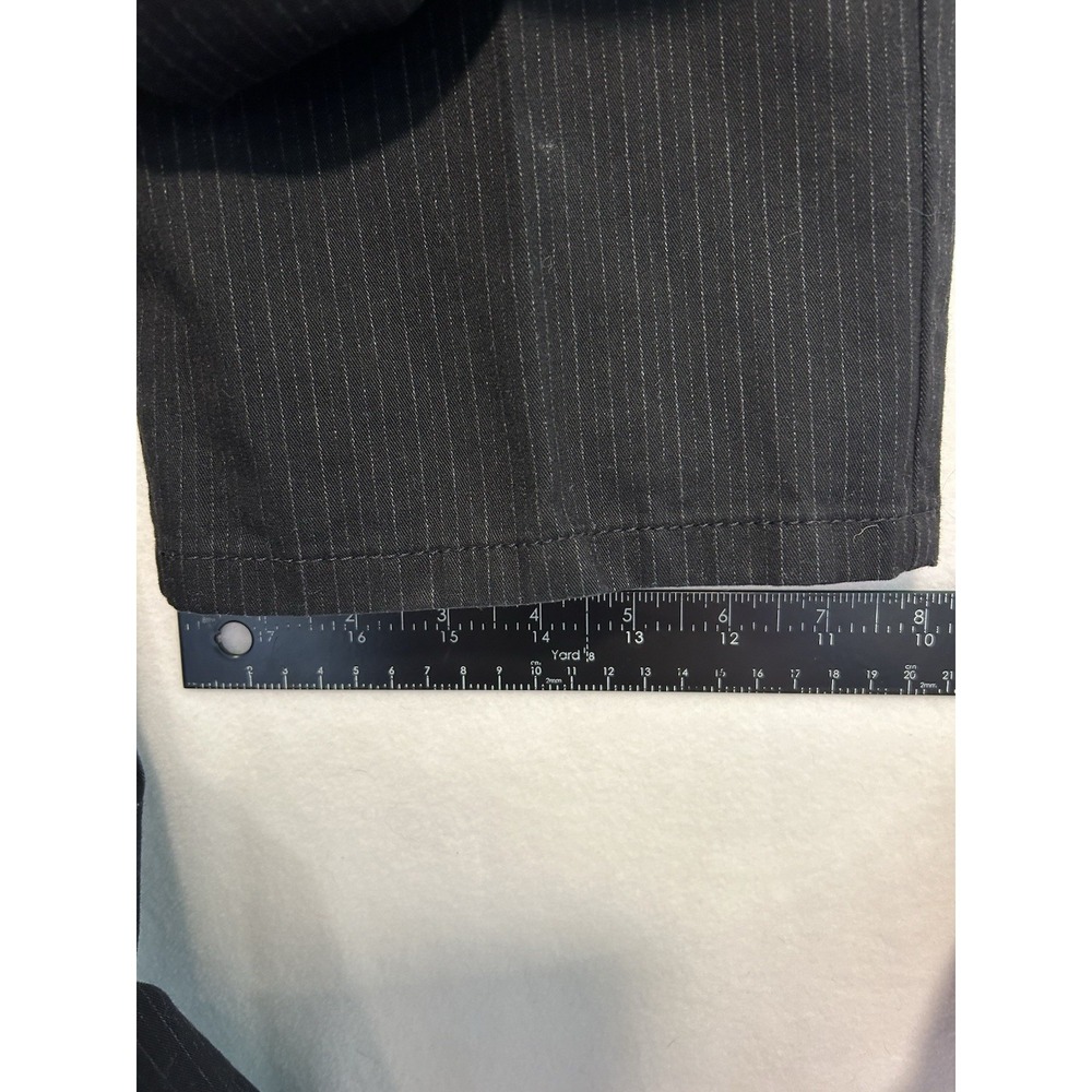 Gardeur Nigel 1 Pants Mens 34x32 Black With Thin White Stripes 5Pocket Stretch - Picture 13 of 16